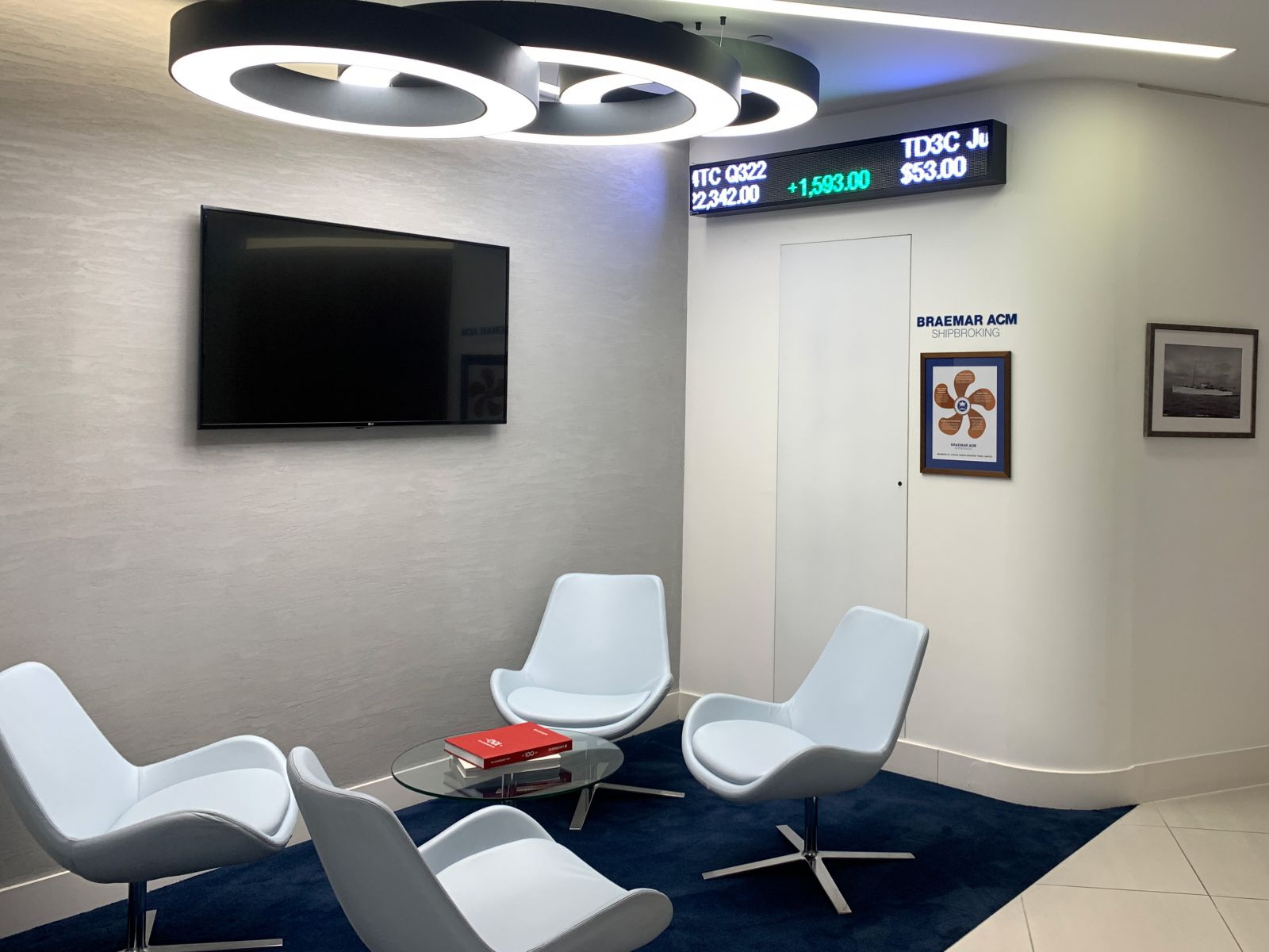 LED Financial Tickers Installation